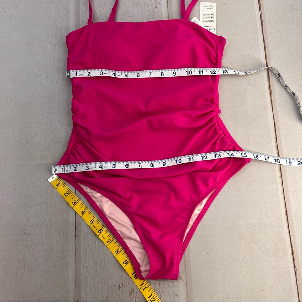 NWT Women's Shirred‎ Strappy Cutout One Piece Swimsuit SIZE SMALL - Picture 13 of 15